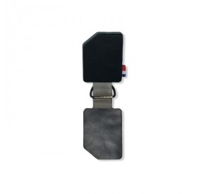 Redresseur bicolore cuir vert bouteille / kangourou