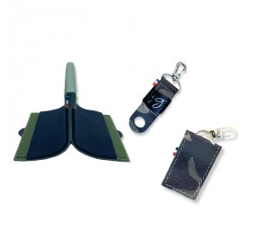 Combo 4en1 CHESTAPACK + 2 accessoires cuir standard dont un porte flacon solo down