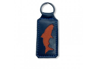 Porte clés bicolore cuir standard