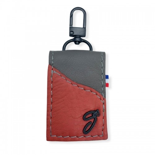 Drypatch bicolore gris et rouge brique  face avant