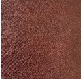 Cuir strié marron bordeau