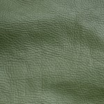 Cuir grain fin olive 