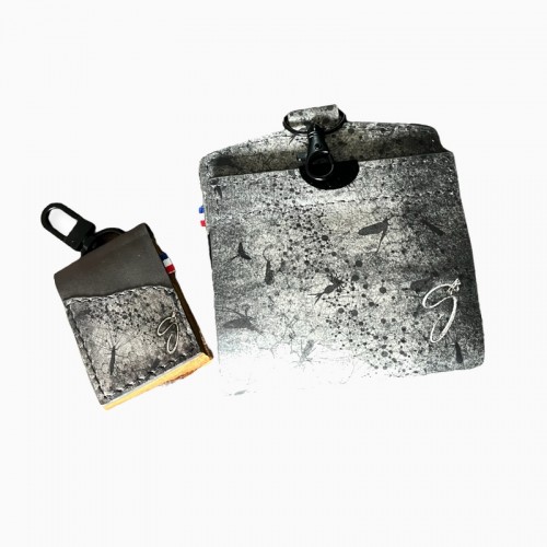 Combo 4en1 pour chestpack ventral + 1 drypatch cuir bicolore